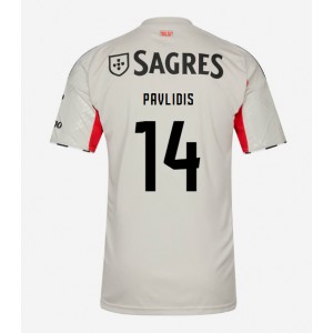 Fotbalové Dres Benfica Vangelis Pavlidis #14 Venkovní Oblečení 2025-26 Krátký Rukáv